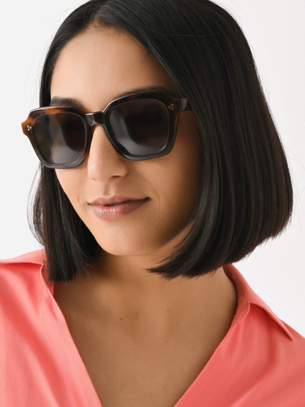 Oliver Peoples Kienna Sunglasses in Dark Mahogany & Brown